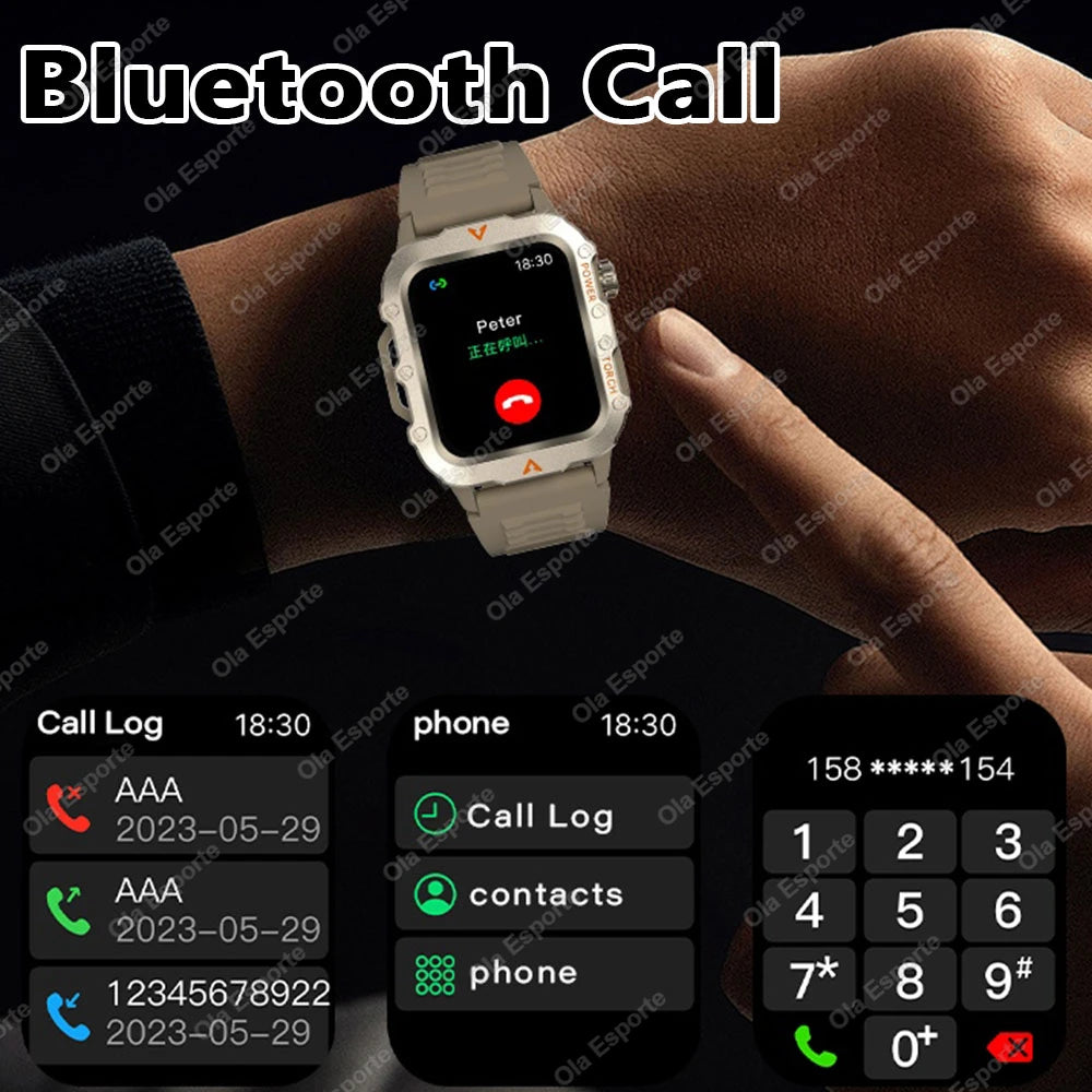 Outdoor Sport Smart Watch with Led Lighting, Men/Women, Fitness Track ECG+PGG