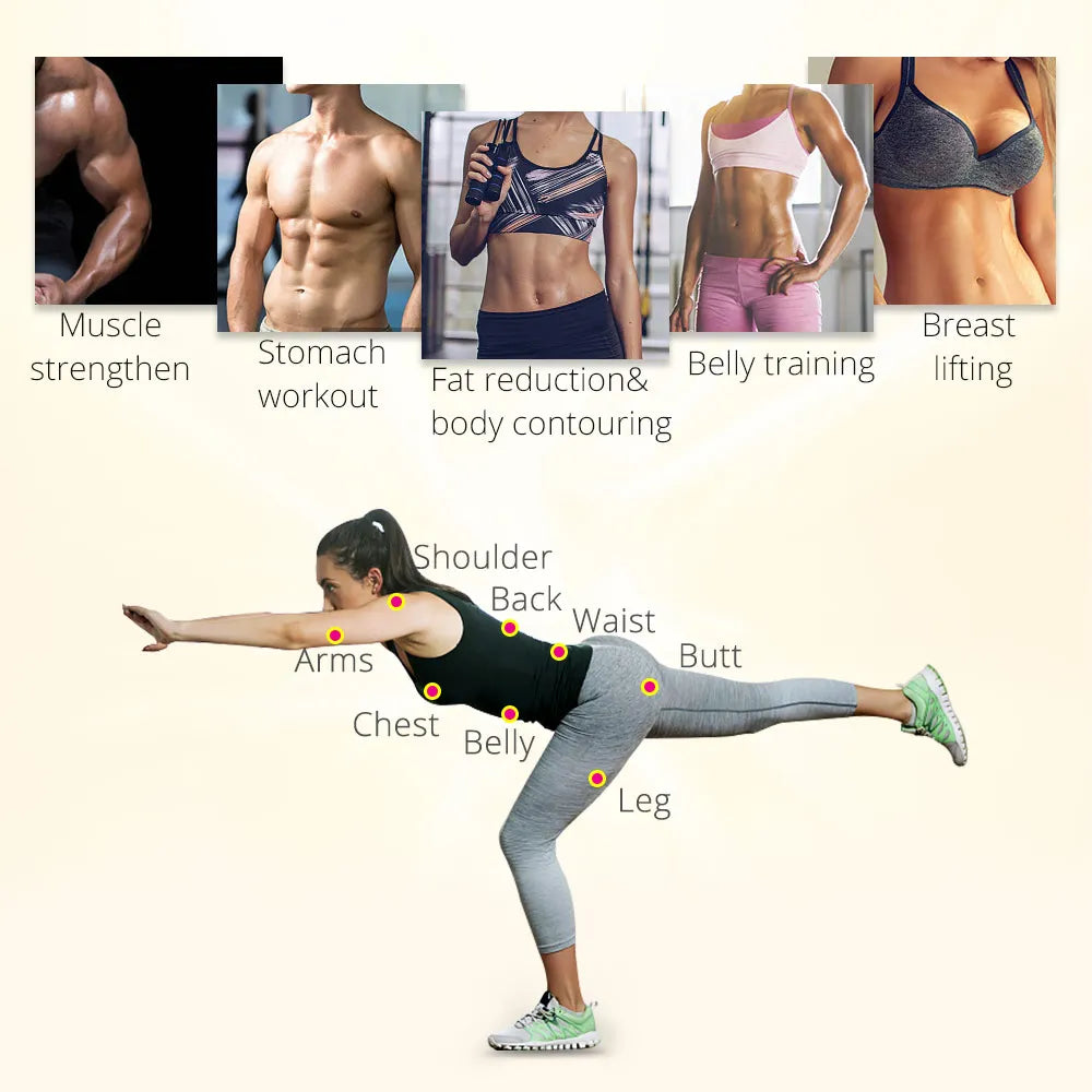 Electrostimulation Machine, Weight Loss, Breast Lift, Body Slimming, Electric Muscle Stimulator, Massager