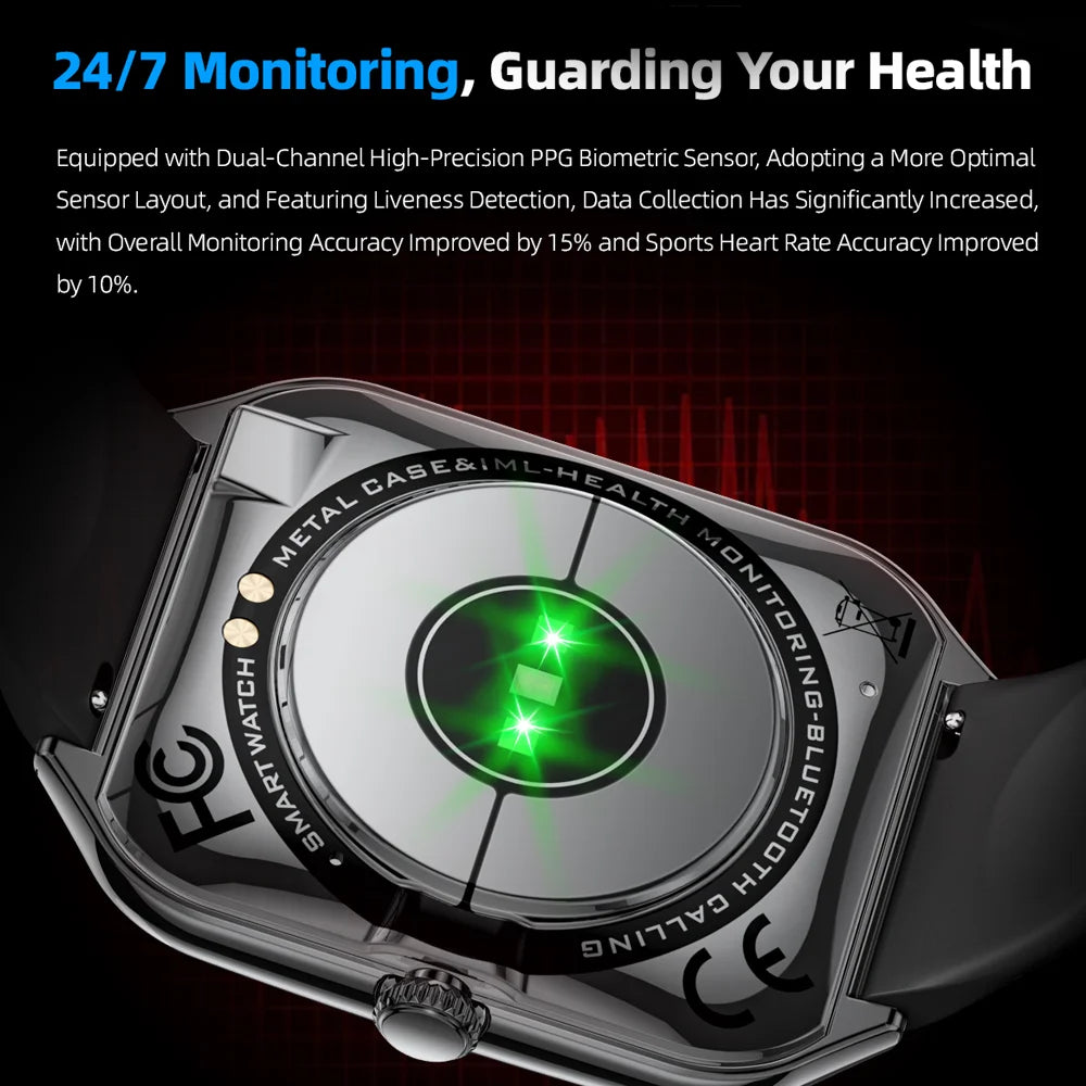 Ultra-thin Durable Women Smart Watch, Sport Health Fitness, Wireless Bluetooth Call