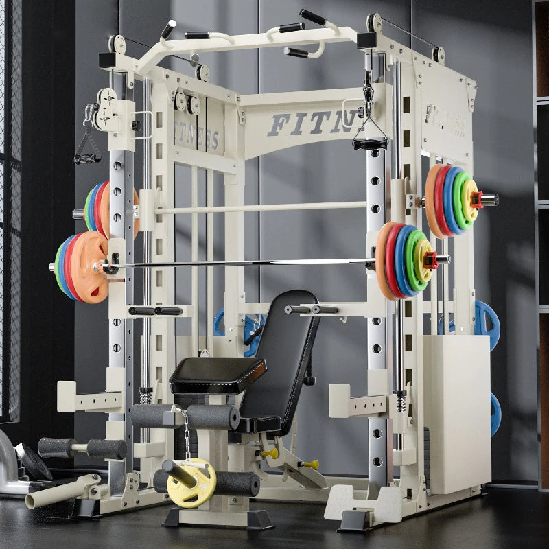 Gym Commercial Squat Gantry Multifunctional Comprehensive Trainer, Home Smith All-Round Training Large Equipment
