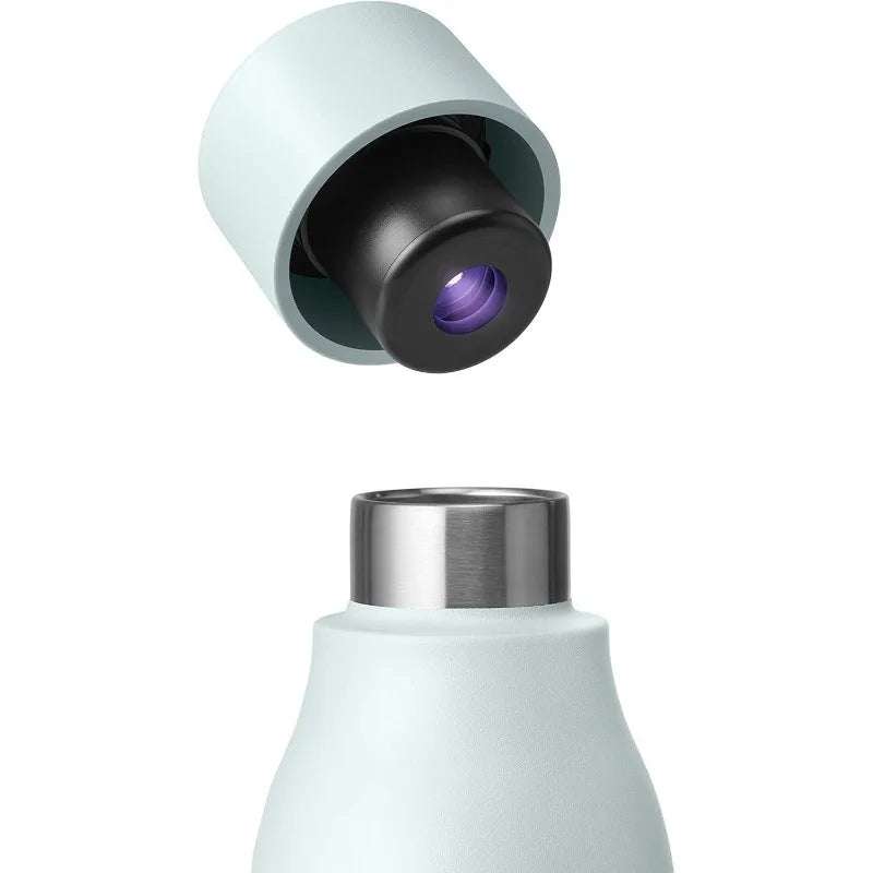 25 oz - Self-Cleaning, Insulated Stainless Steel Water Bottle, UV Water Purifier