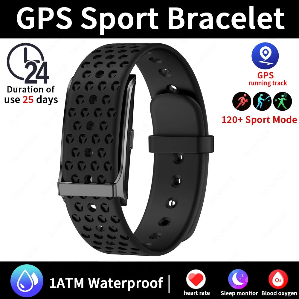 No Screen Smart Watch, Men's Sports. Outdoors Fitness Heart Rate Monitor. Waterproof, Android IOS