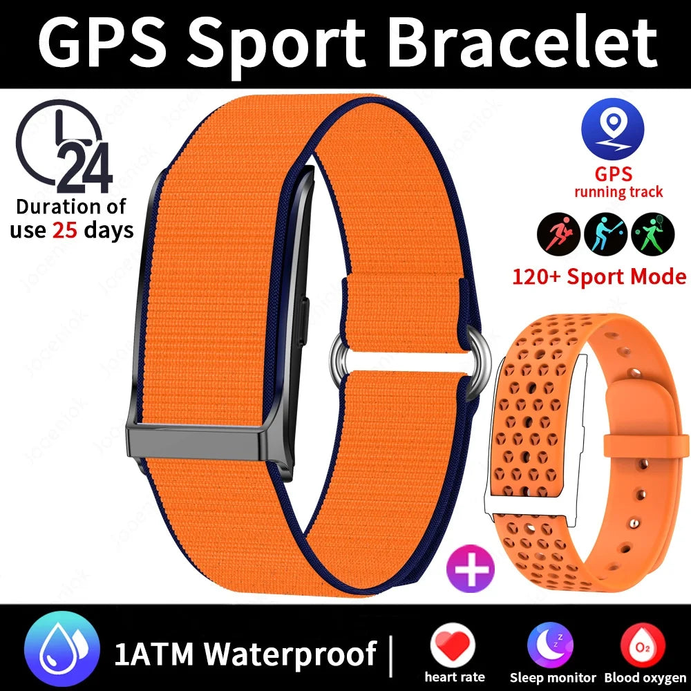 No Screen Smart Watch, Men's Sports. Outdoors Fitness Heart Rate Monitor. Waterproof, Android IOS