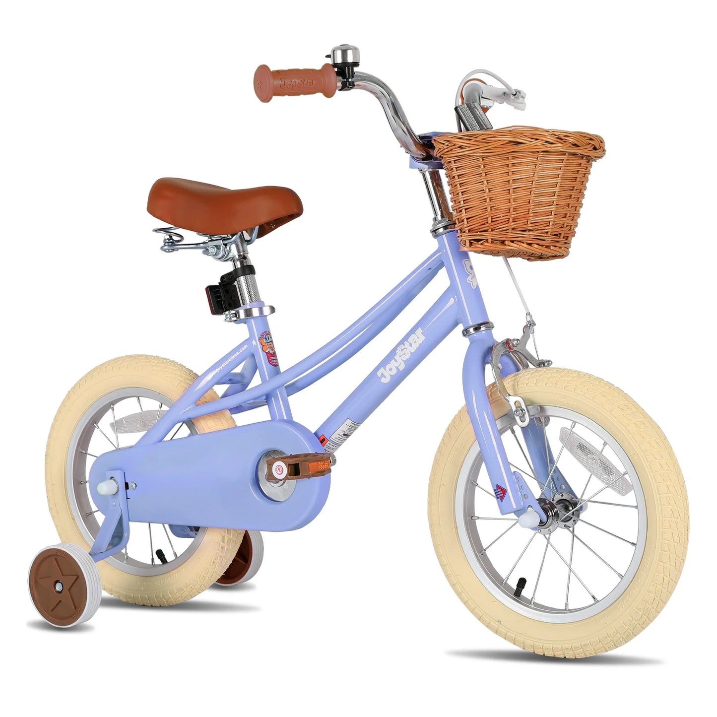 Girl's Bike for Ages 2-12, 12" 14" 16" 20", Training Wheels, Basket & Kickstand, Retro Style