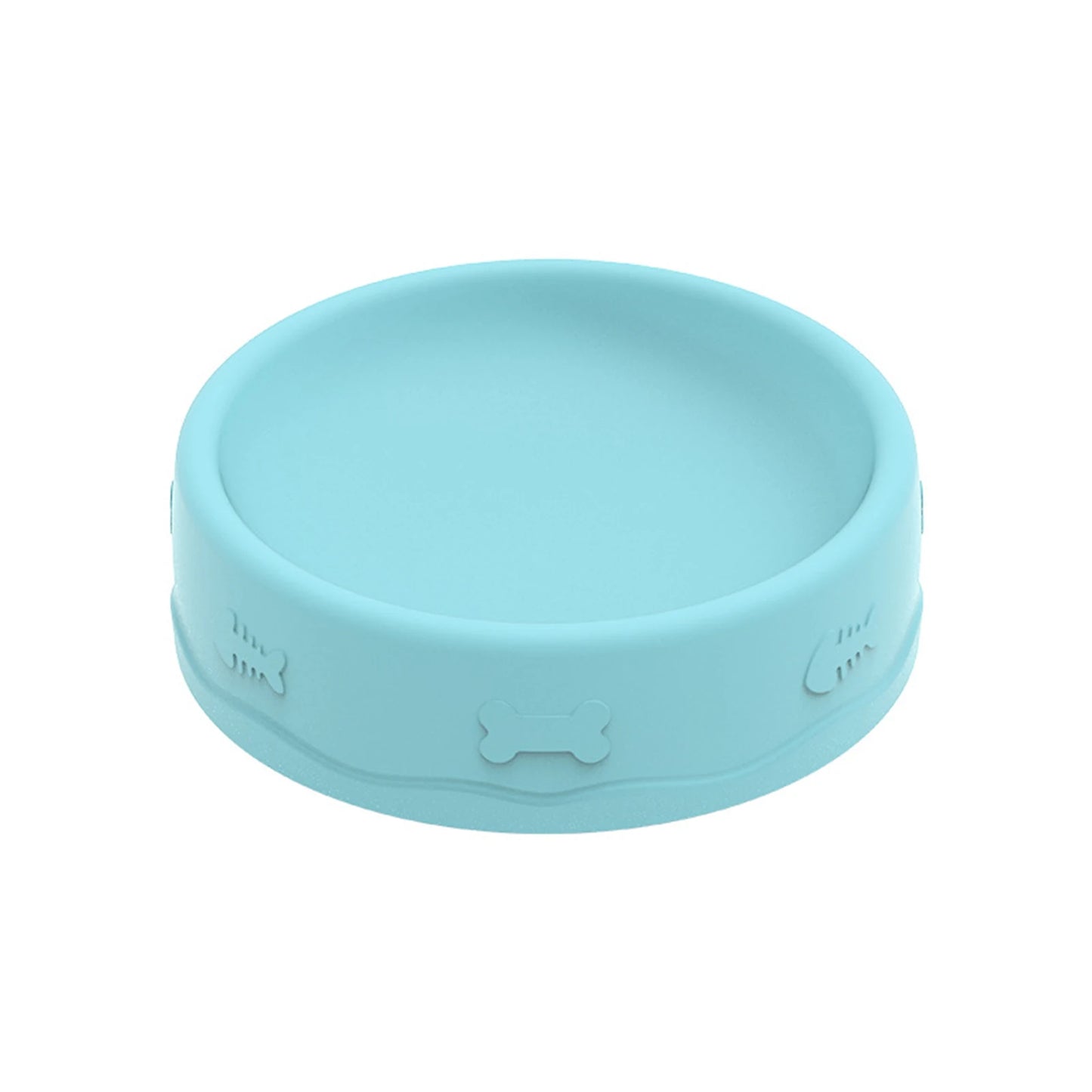 2-in-1 Pets Silicone Slow Feeder, 10 Degree Tilted Multifunctional Portable Double-sided Food/Water Bowls