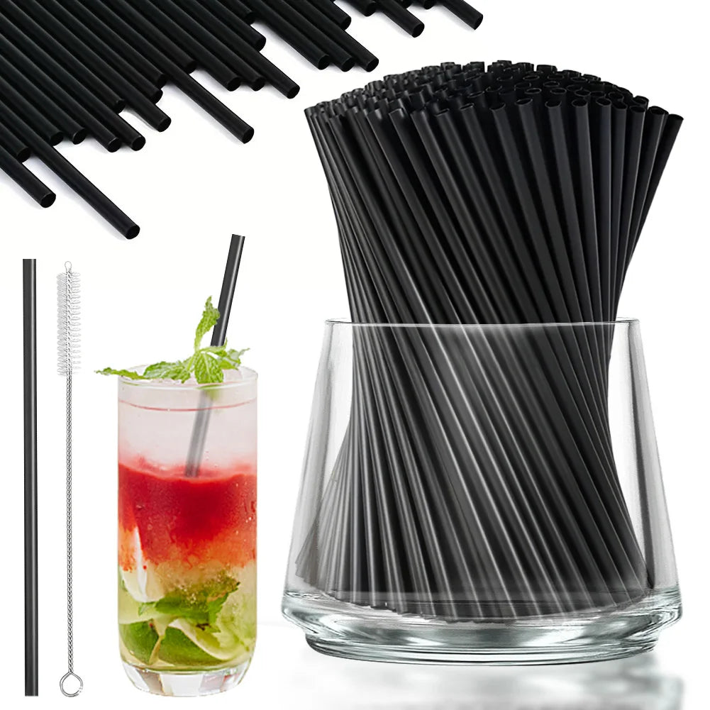 100Pcs, Cocktail Straw, Brush, Reusable