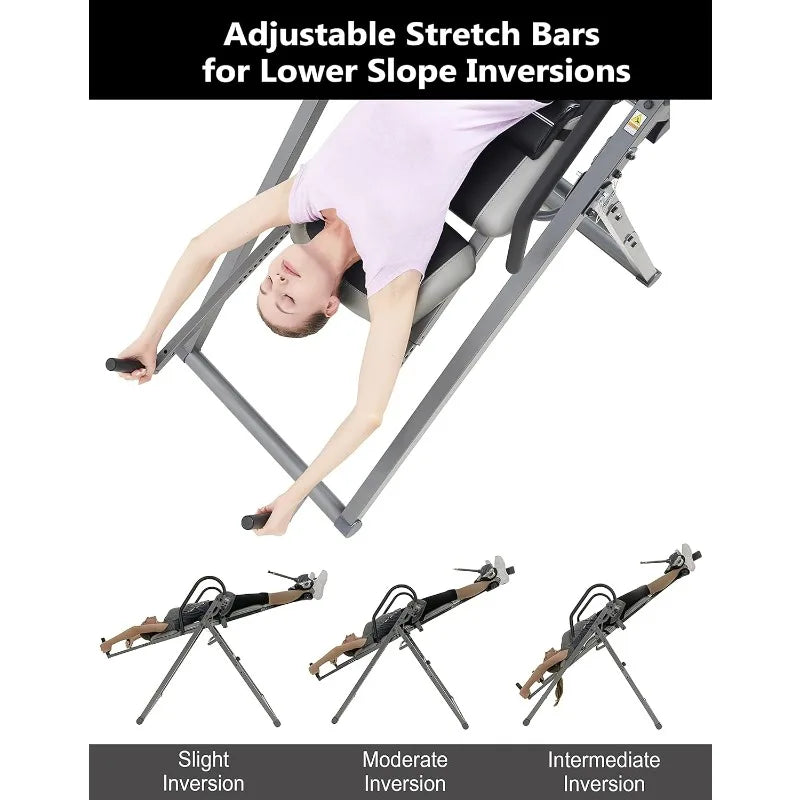Innova Inversion Table, Stretch Bars, Optimal Slope, Full Body Stretch