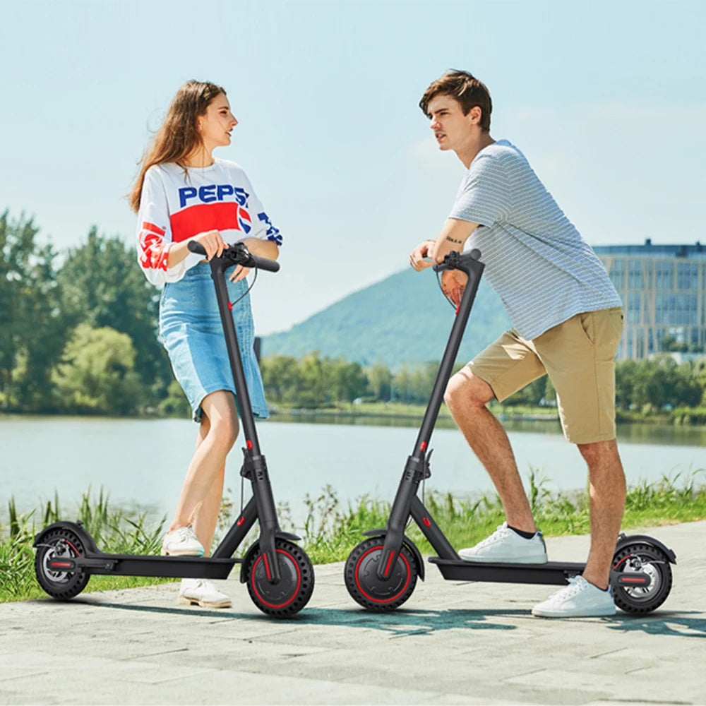 350W Foldable Electric Scooter, Adults/Teens, Explosion-Proof Tires, Dual Brake System, Lightweight
