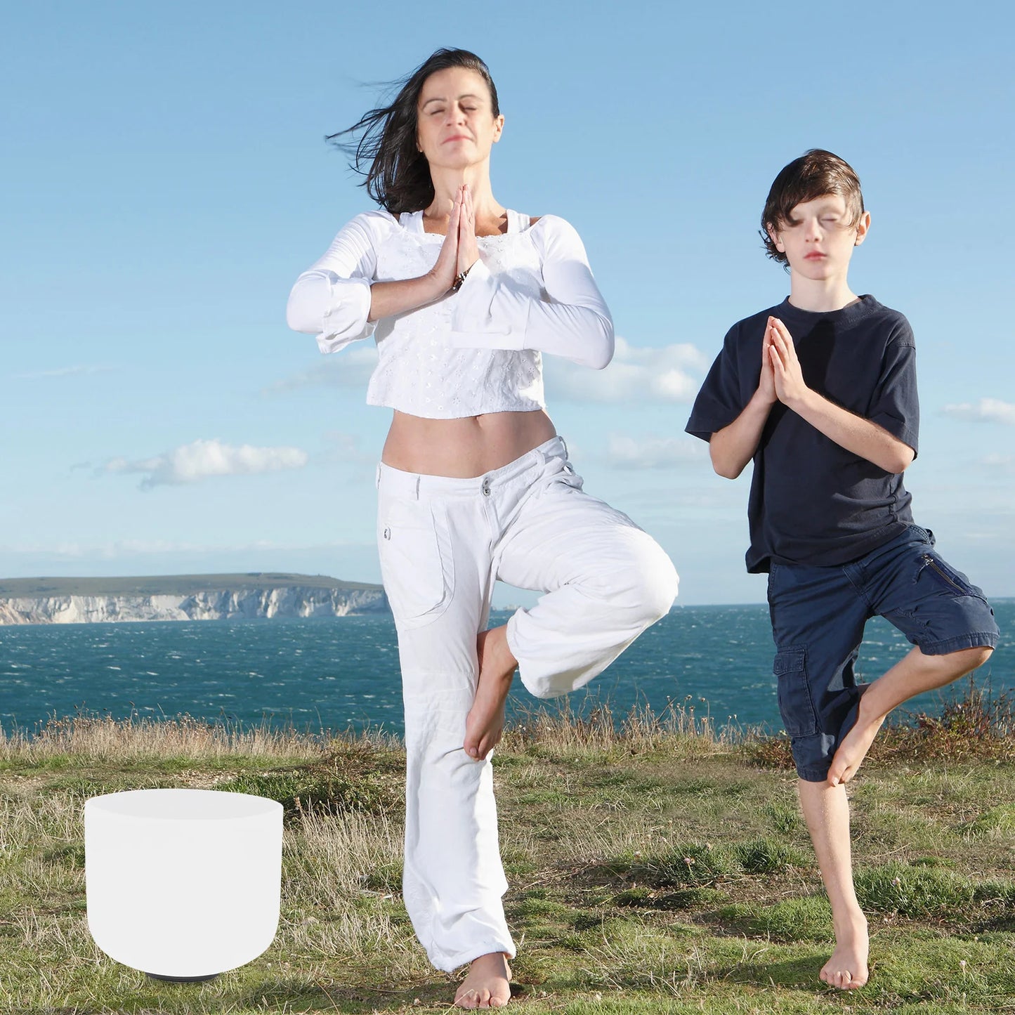 White Crystal Singing Bowl, Meditate