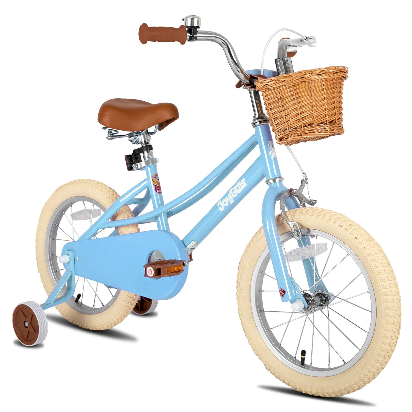 Girl's Bike for Ages 2-12, 12" 14" 16" 20", Training Wheels, Basket & Kickstand, Retro Style