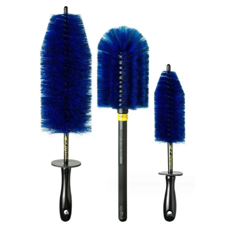 Car Wheel Multifunction Cleaning Brush Long Soft Handle Rim Hub Microfiber Brush Tire Detail