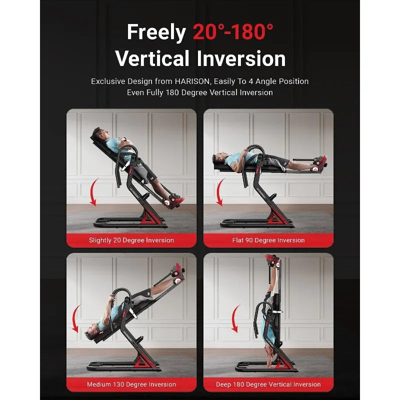 Heavy Duty Inversion Table, Back Pain Relief, 350 LBS Capacity, 3D Memory Foam