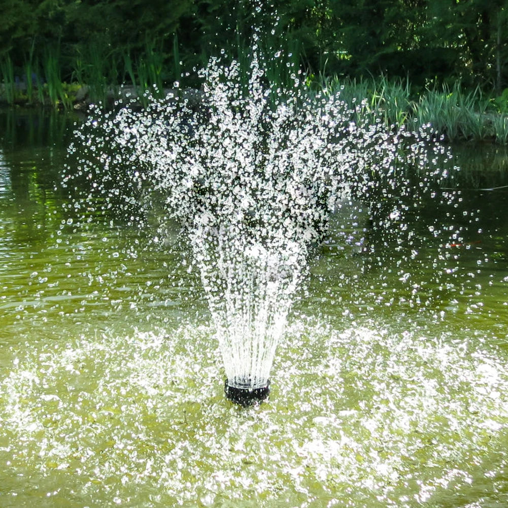 Solar Water Fountain Pump With Nozzles, Pond, Garden, Pool, Aquarium