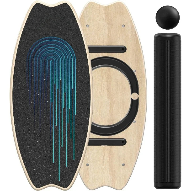 Balance/Wobble Board, 7 Modes, Adjustable Stoppers, Exercise, Balancing, Stability