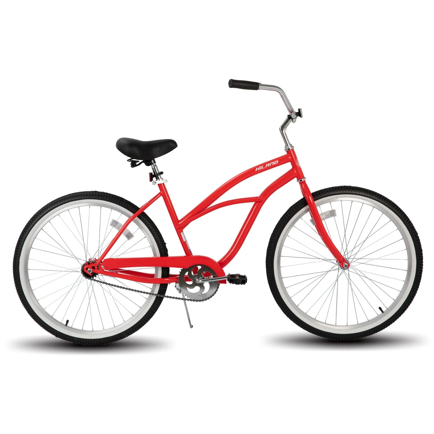 26 Inch Unisex Beach Cruiser Bike, Single Speed, Rear Coaster Brake, Comfortable Seat, Dual Springs