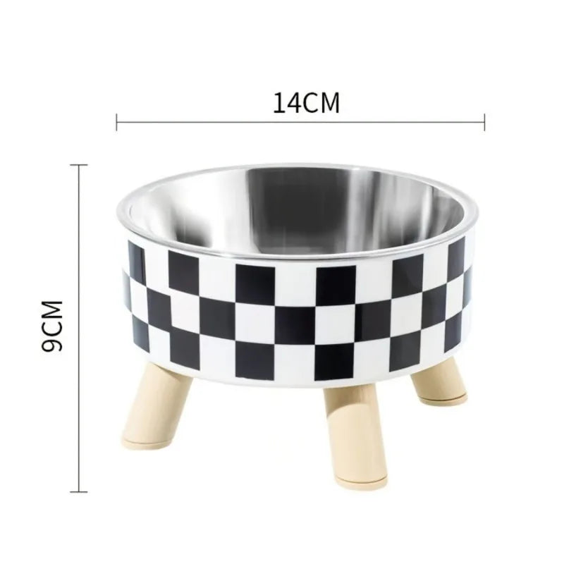 Elevated Stainless Steel Cat Bowl, Anti Slip
