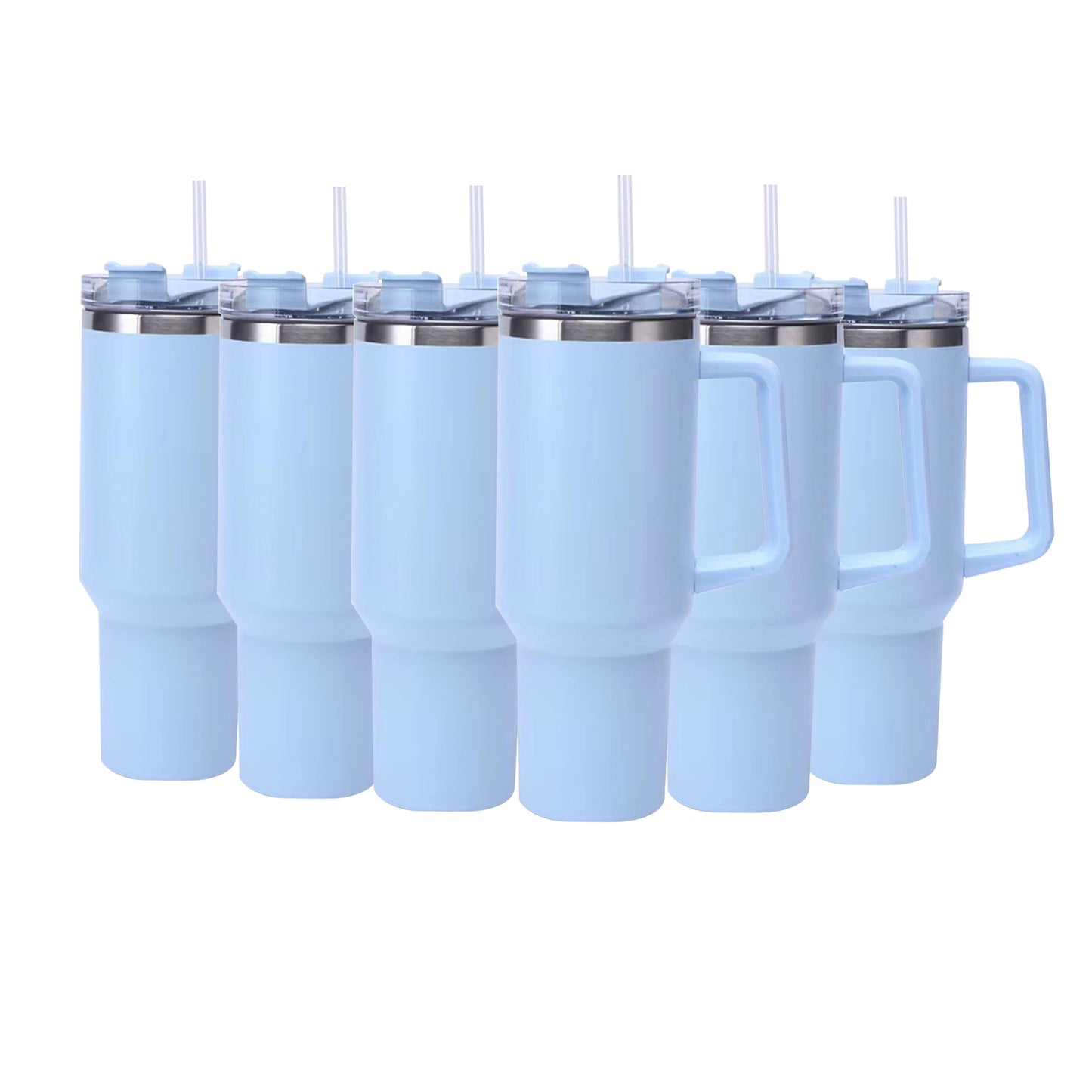 6pack, 40oz, Stainless Steel, Double Wall, Tumbler, Handle