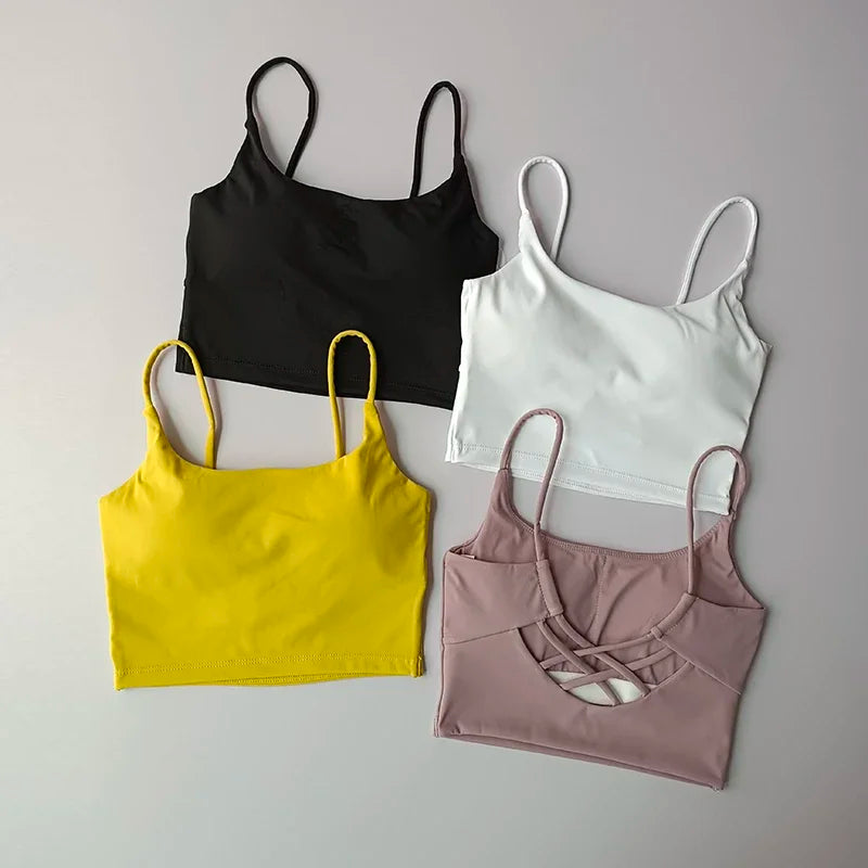 Breathable, Push-Up Sports Bra, Fitness Top, Yoga, Running