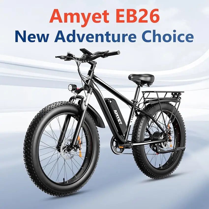 Electric Bike, Adults, 1000W Electric Bicycle 48V 15AH, 26" Fat Tire, 31mph, Dual Shock Absorber