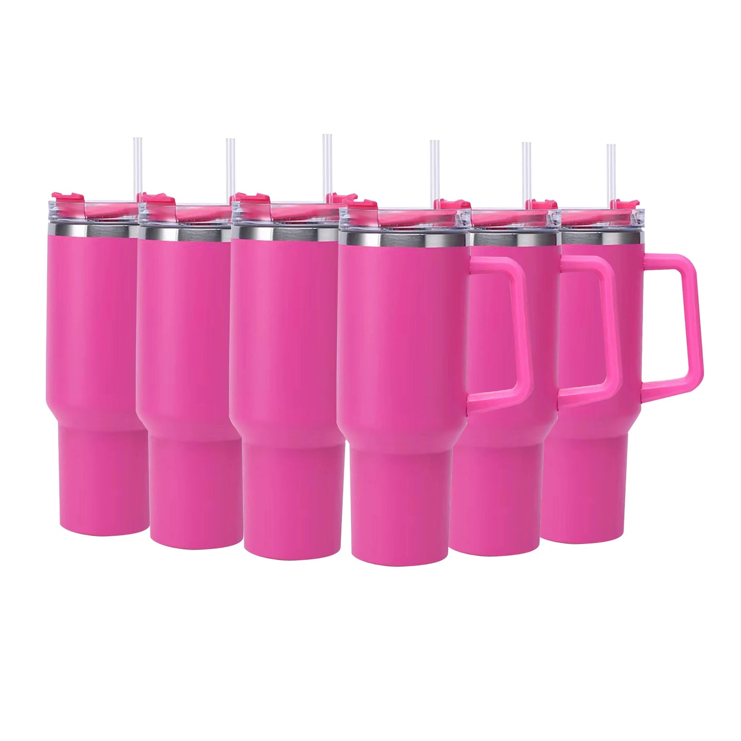 6pack, 40oz, Stainless Steel, Double Wall, Tumbler, Handle