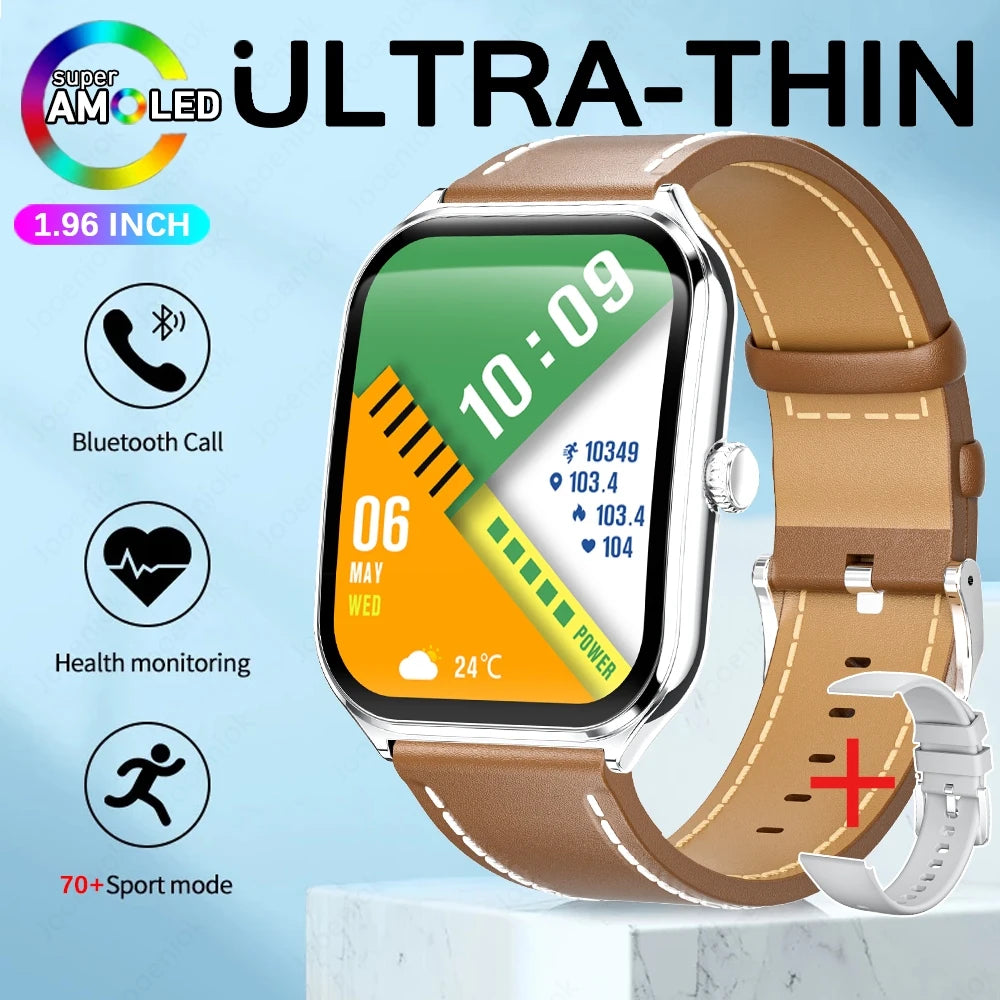 Ultra-thin Durable Women Smart Watch, Sport Health Fitness, Wireless Bluetooth Call