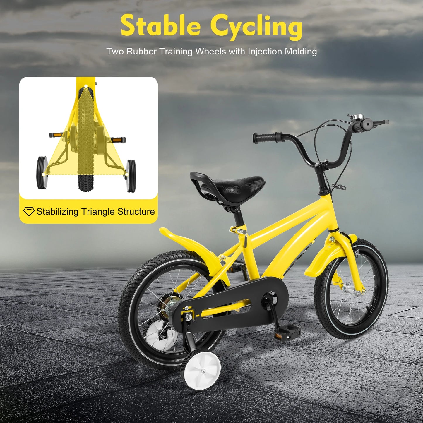 Boys/Girls 14 Inch Bike, 2-4 Years