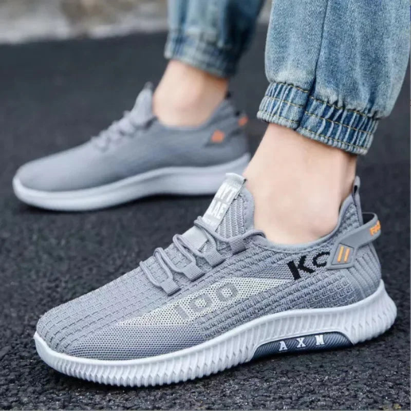 Breathable Mesh Sneakers, Comfortable, Casual Sport Shoes, Lightweight, Plus Size 39-44