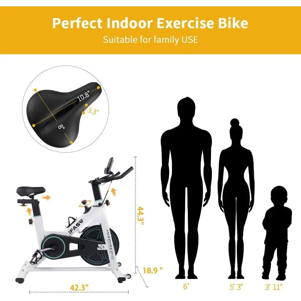 Stationary Exercise Bike, LCD Monitor, Cardio Fitness