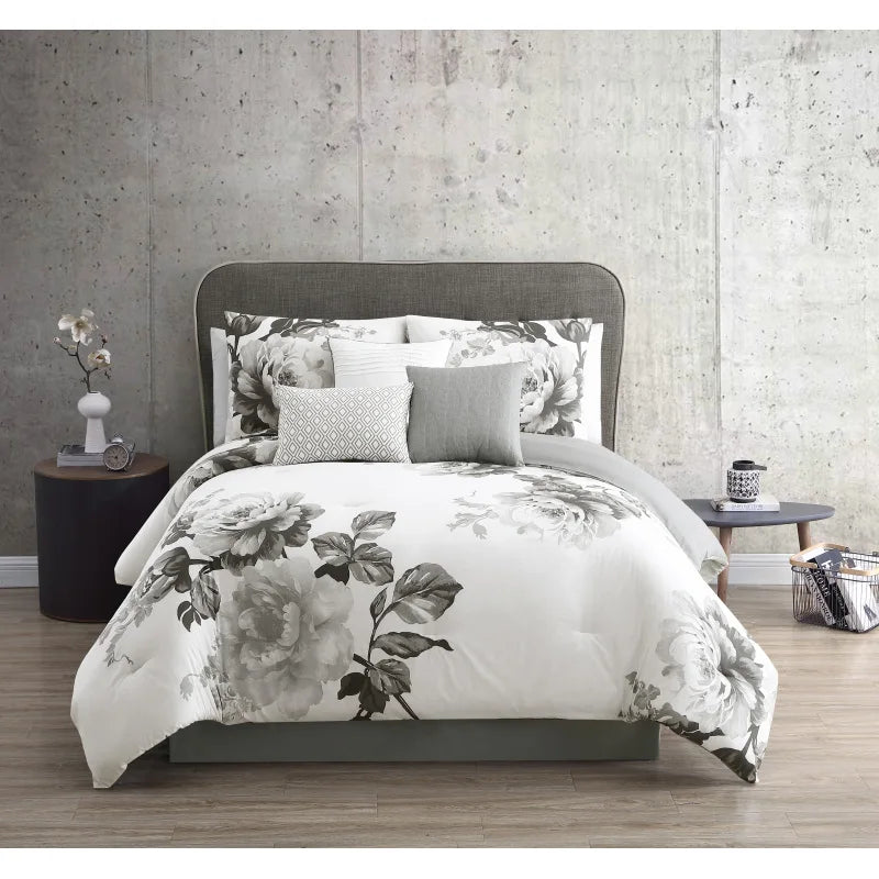 Ridgely Black 7 pc King Comforter Set
