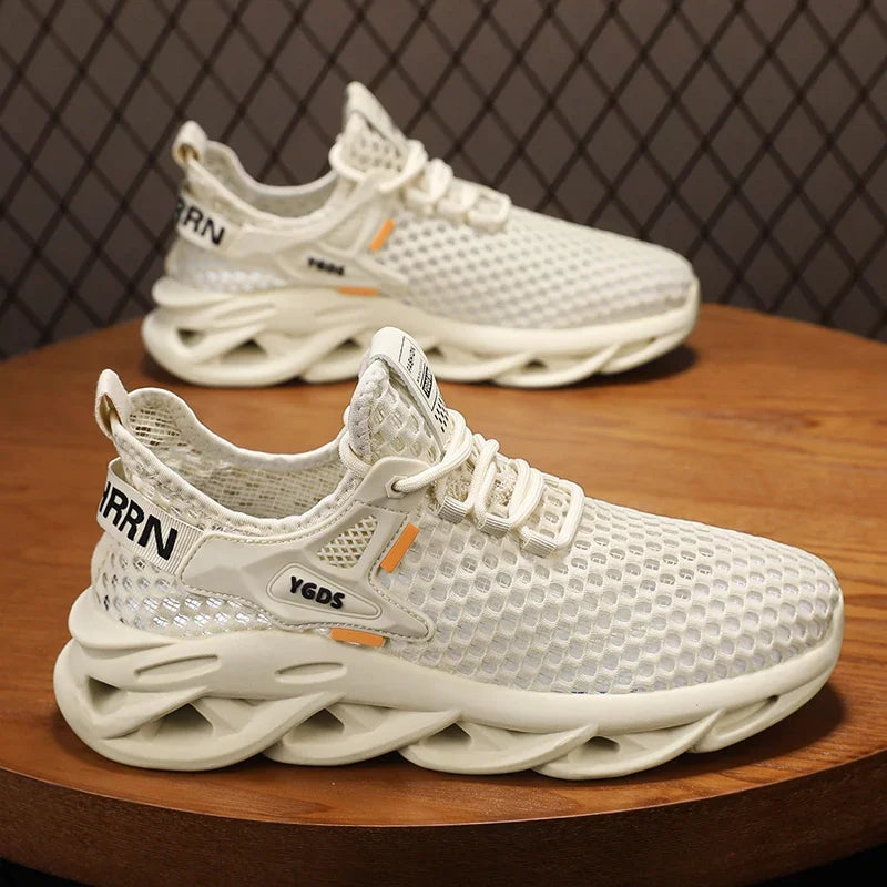 Men's Summer Mesh Sneakers - Breathable, Casual, Outdoor, Running, Tennis, Hiking