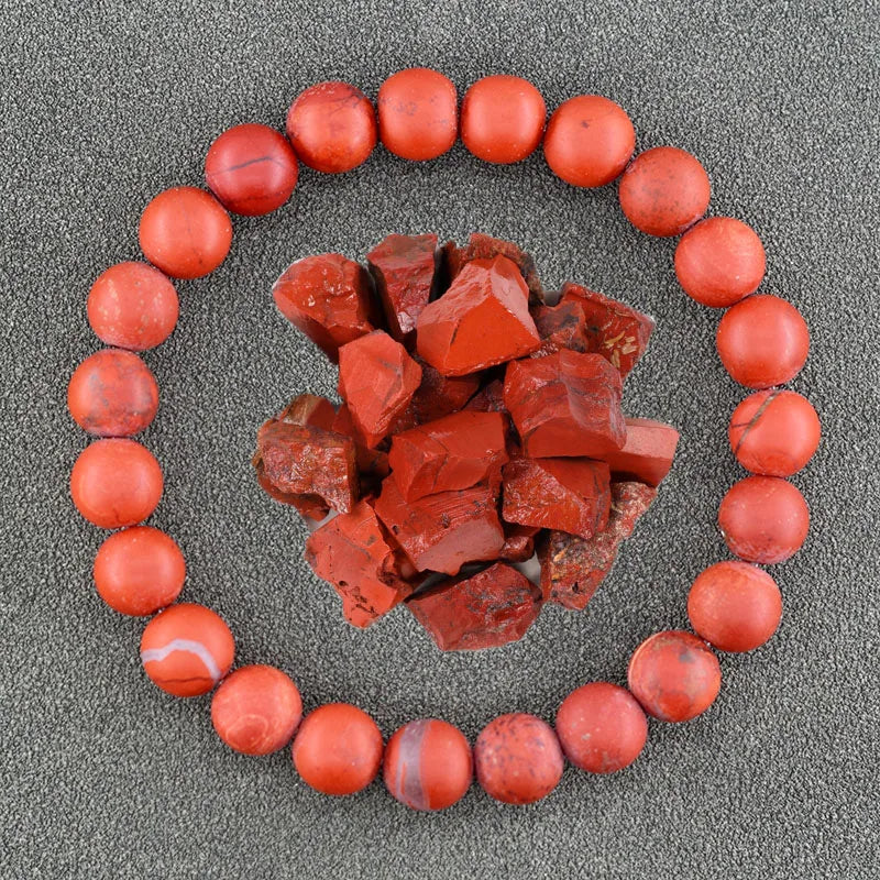Handmade Real Natural African Stone Beads, Yoga Mala Jewelry, Green Moss Agates Beaded Bracelet