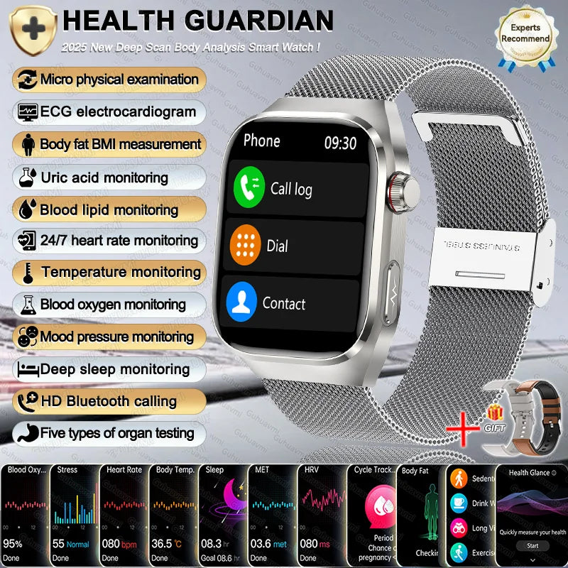 Women Smart Watch with BMI Measurement, Menstrual Cycle, ECG Heart Rate, Blood Oxygen, Sleep, Fitness Tracker