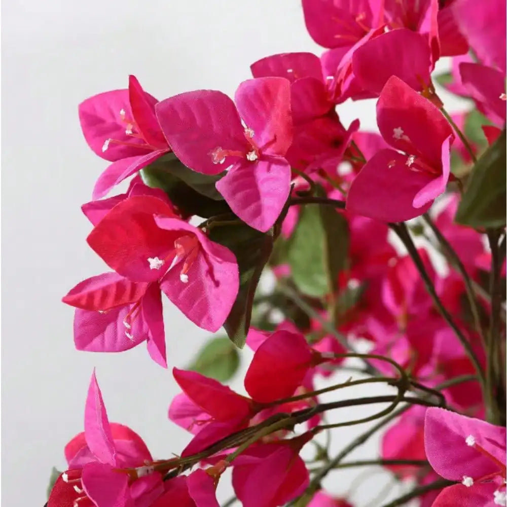 4 ft. Artificial Bougainvillea Flowers Tree, Wood Trunk