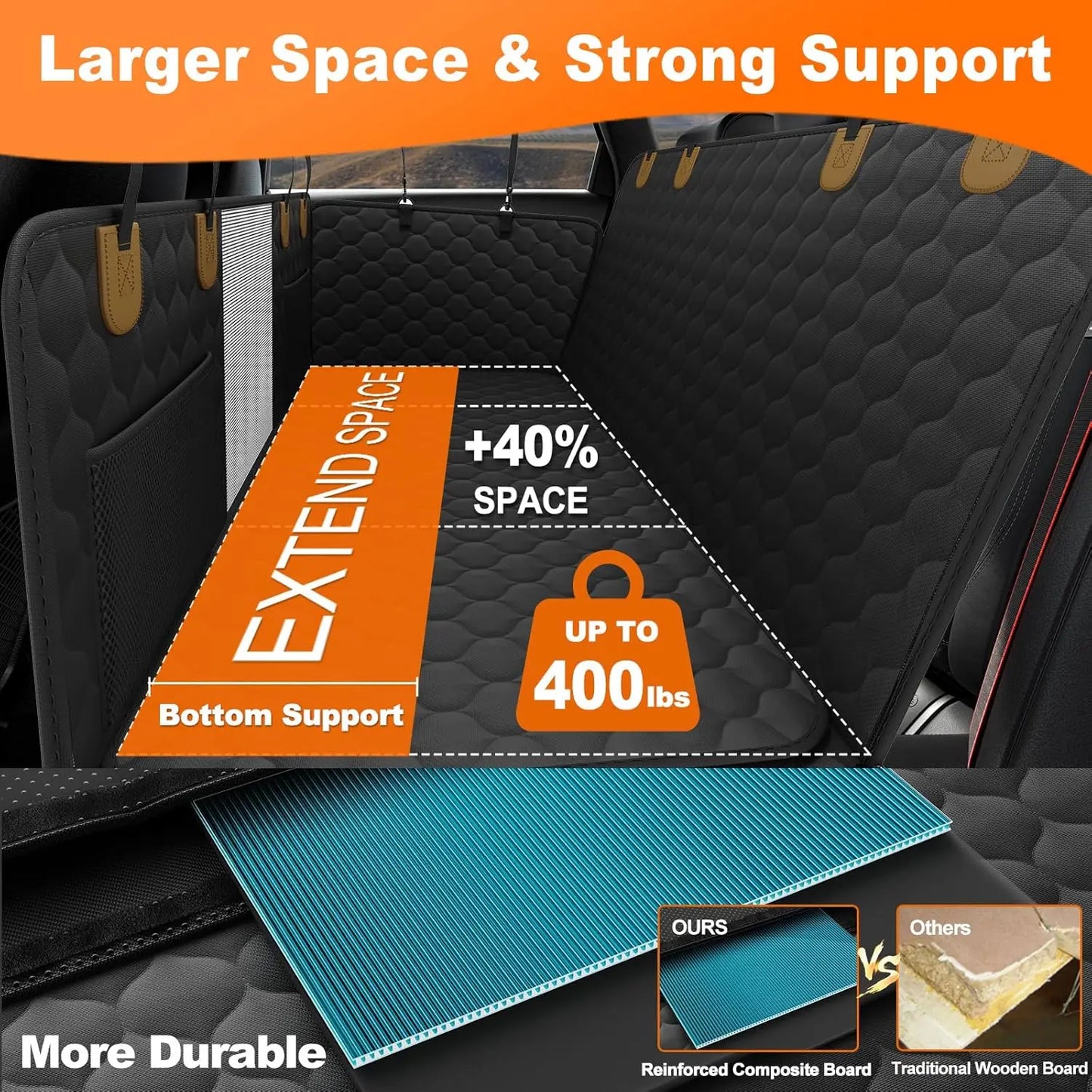 Pet Travel Accessories, Waterproof, Backseat Protector, Foldable