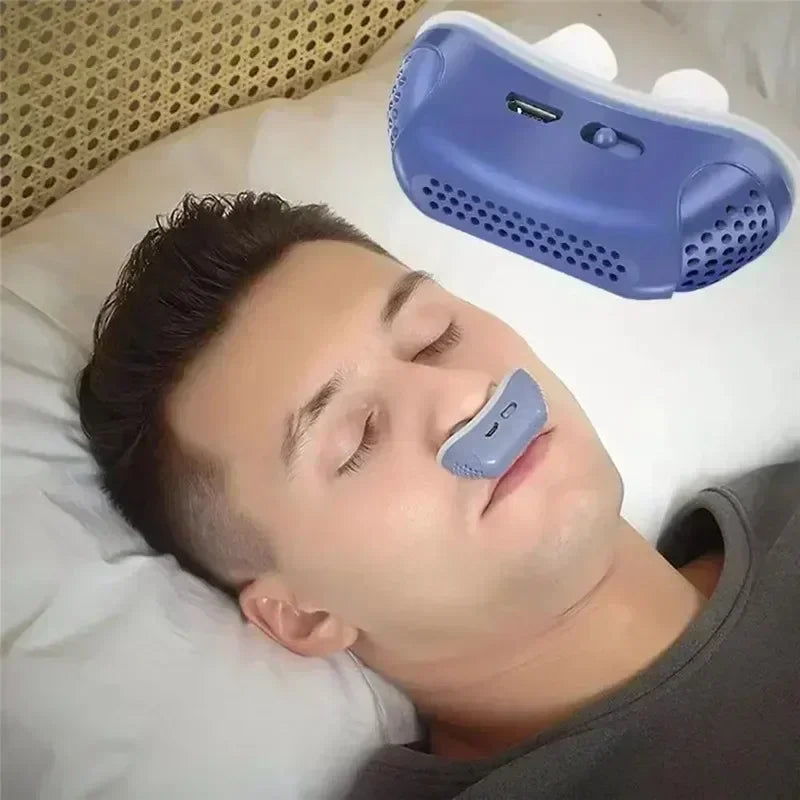 Electric Anti Snore Device, Nose Clip, Sleep Aid, Better Breath Aid, Sleeping Ventilator