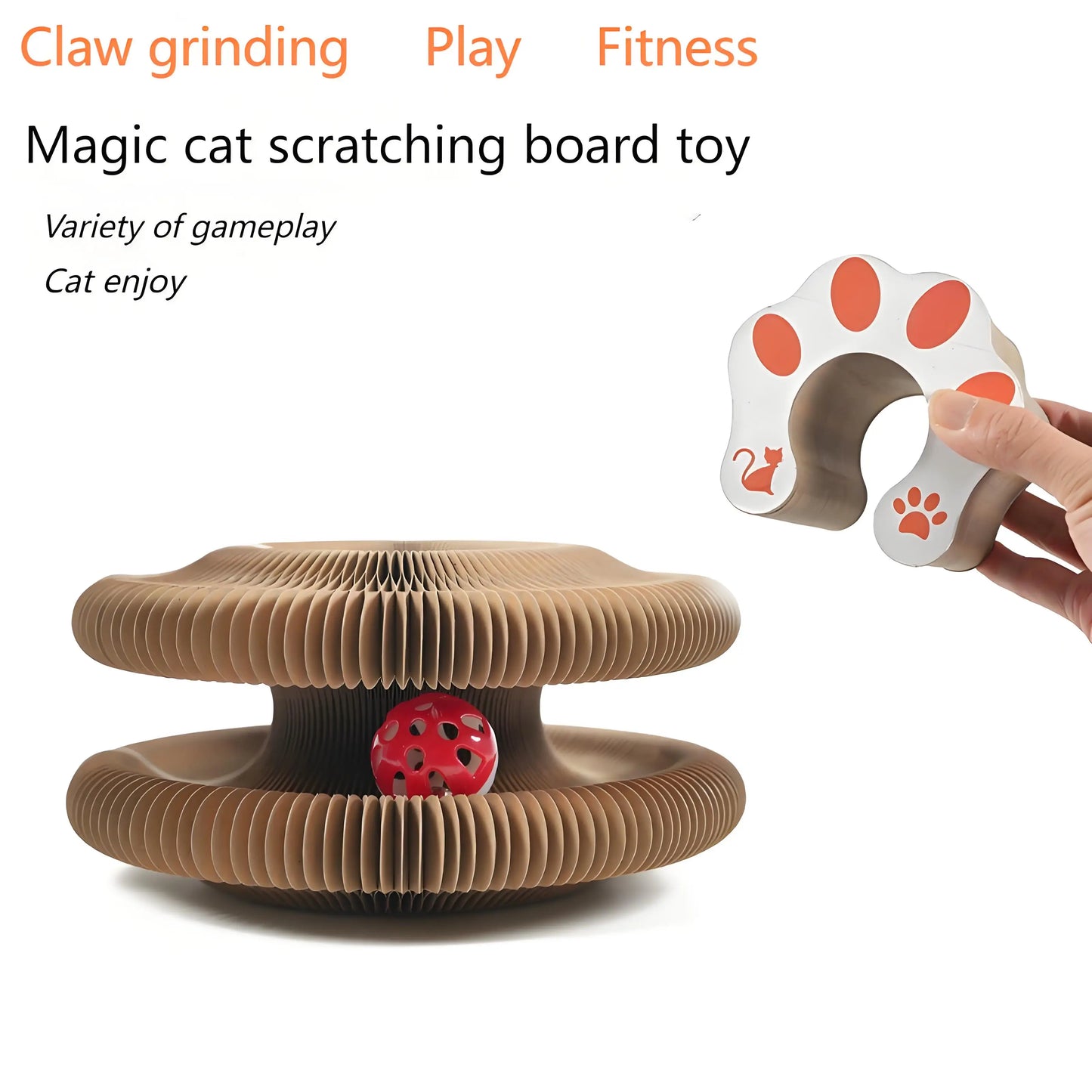 Cat Scratcher Board, Round Corrugated Post, Grinding Claw Accessories