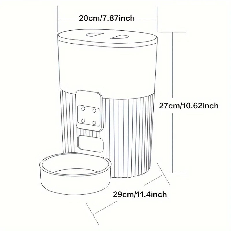 PAPIFEED, Automatic Pet Feeder, Wifi Remote