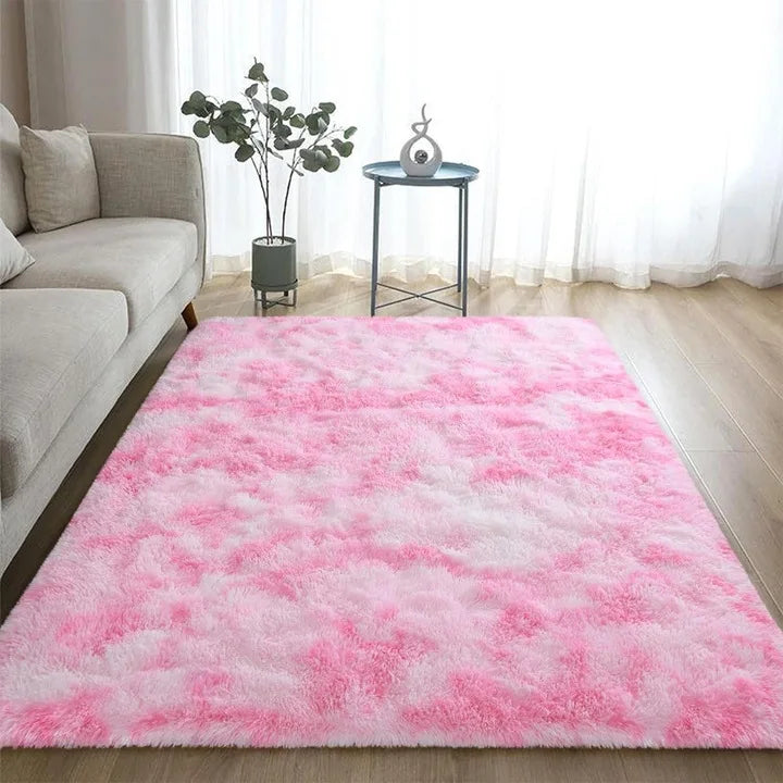 Super Soft Plush Tie Dye Velvet Rugs, Shaggy Rug For Living Room/Bedroom