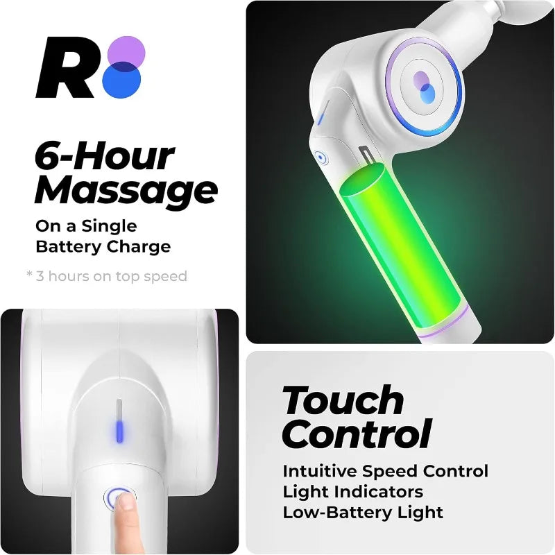 Massage Gun, Foldable Professional Percussion Massager, Portable, Wireless