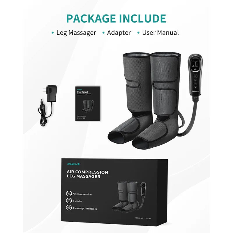 Air Pressure Massage, Blood Circulation, Relaxation Lymphatic Drainage, Calf, Foot