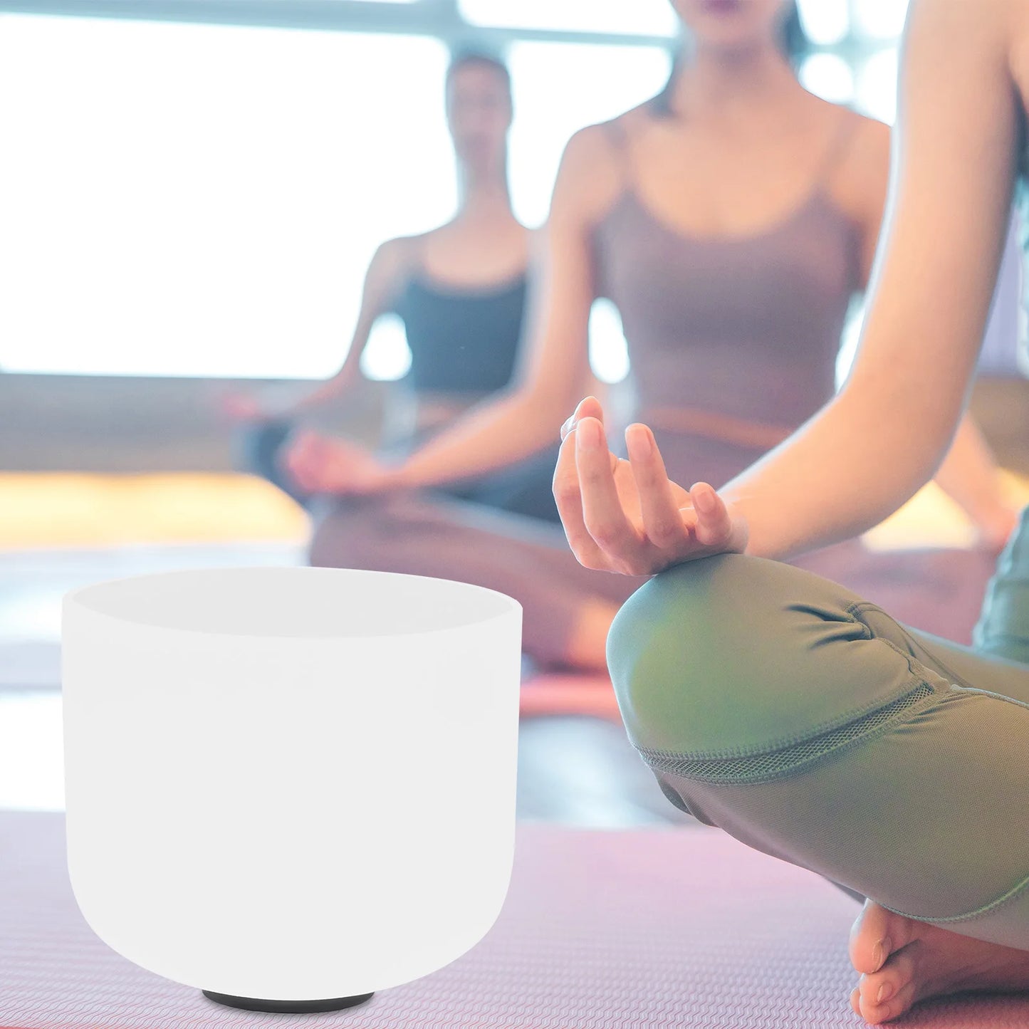 White Crystal Singing Bowl, Meditate