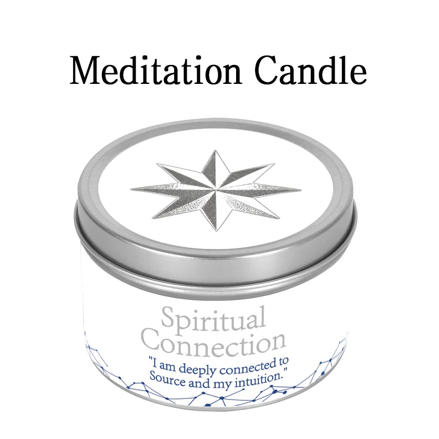 Healing Candles, Spiritual Meditation Scented Candle, Premium Natural Fragrance, Soy Wax, Relaxation Stress Relief