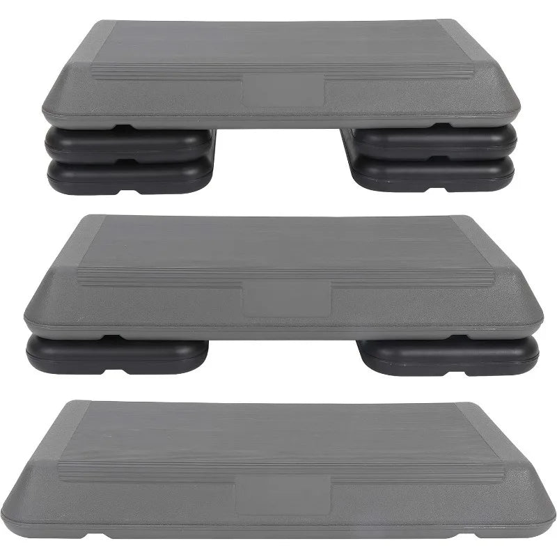 28.5'' Exercise Step Platform, Aerobic Workout Step Up Box, 4 Stackable Risers,