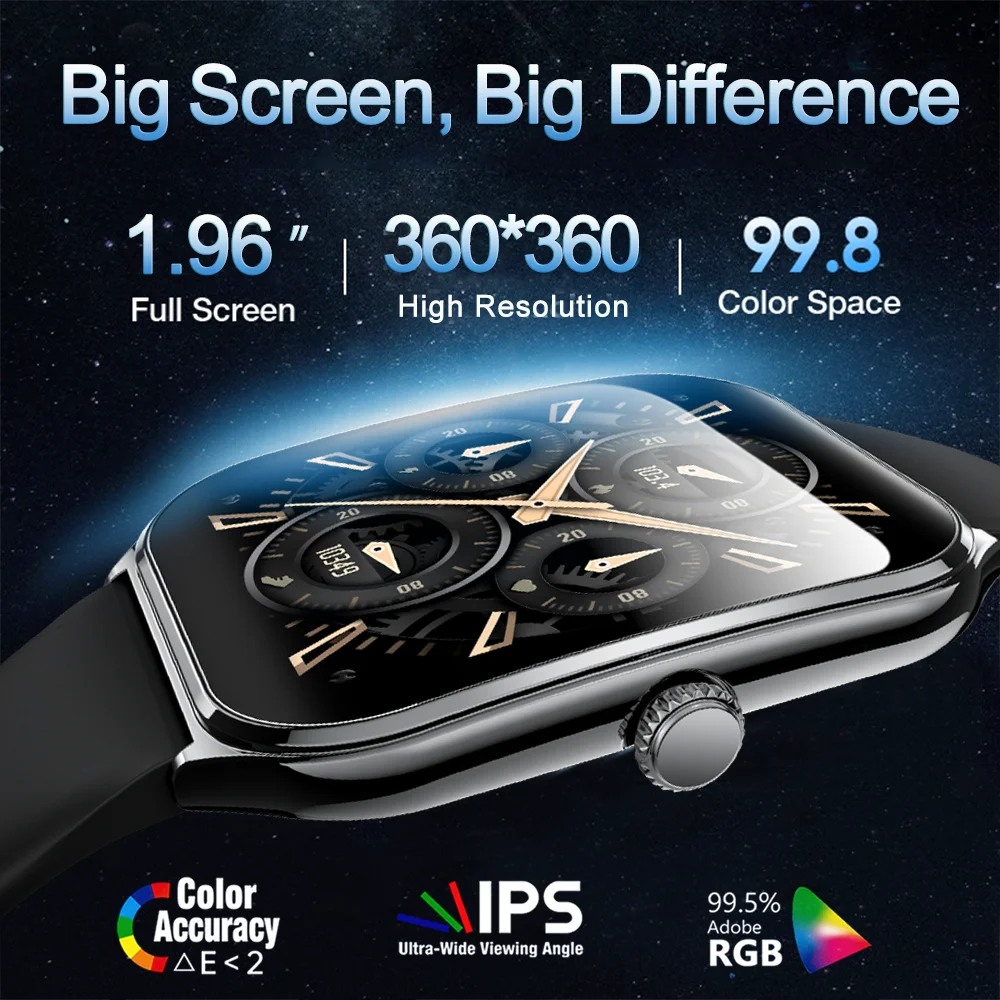 Ultra-thin Durable Women Smart Watch, Sport Health Fitness, Wireless Bluetooth Call