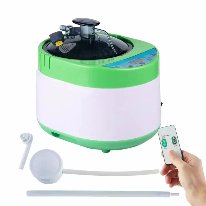 Sauna Steamer, Portable, Steam Pot Generator, Remote Control Spa Machine, Herbal Box