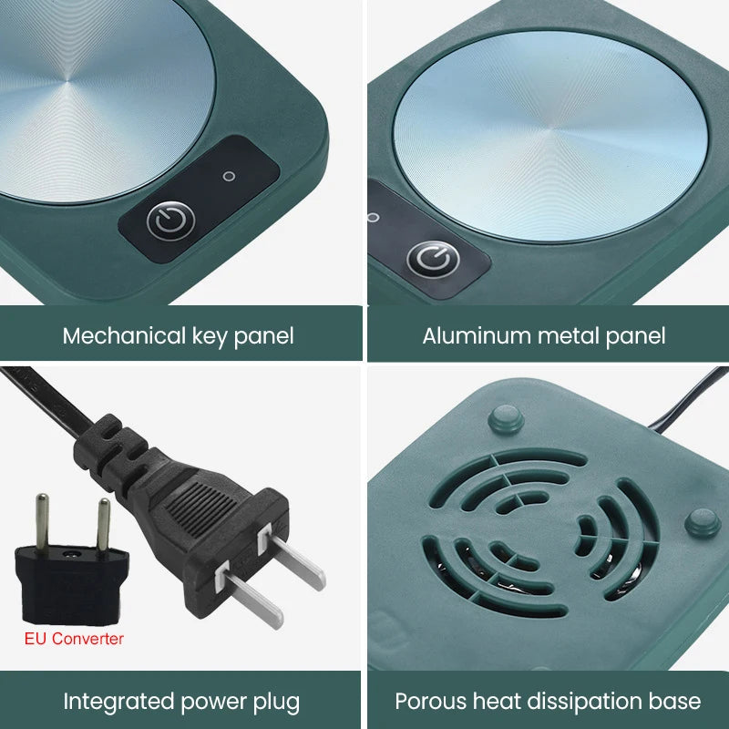 Electric Mug Warmer, Heating Pad, Cup Warming Mat, Thermostatic Coaster