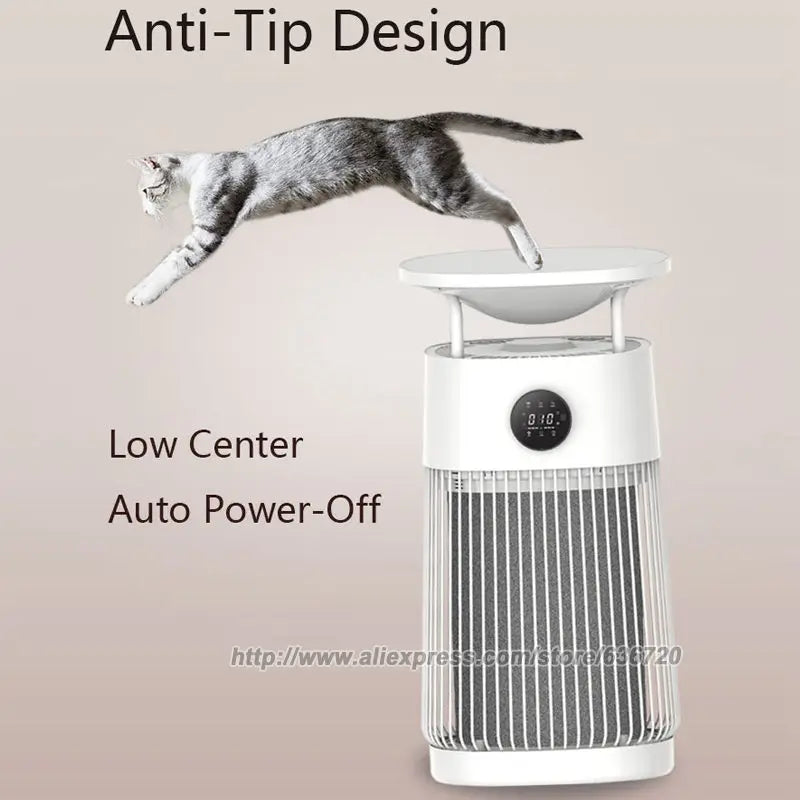 Pet Air Purifier, 3-in-1 HEPA Filter, Hair Dander, Odor, Dust, Quiet 360°Air Intake