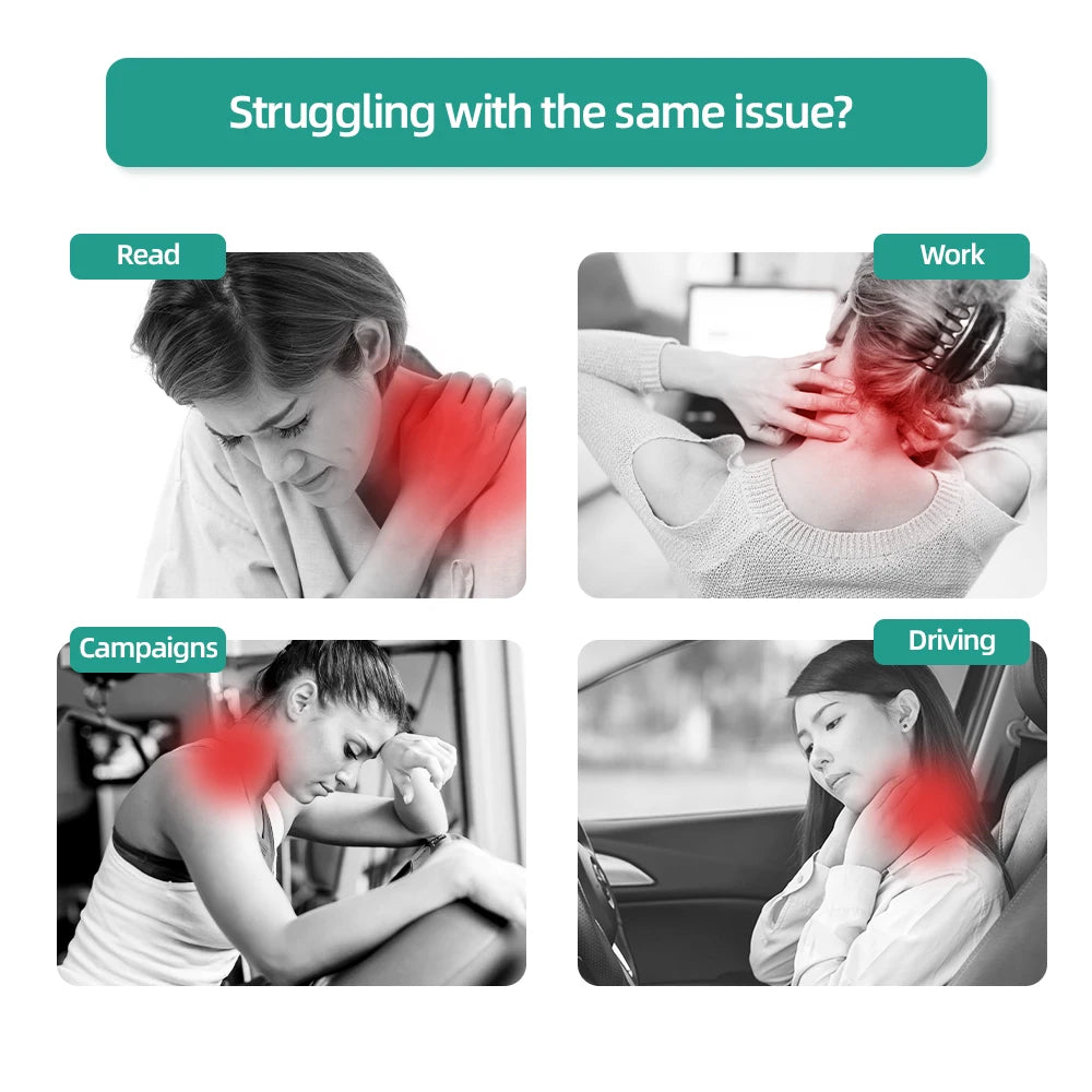 U-Shaped Neck Massager, Kneading, Hot Compress, Vibration, Relieve Neck Fatigue