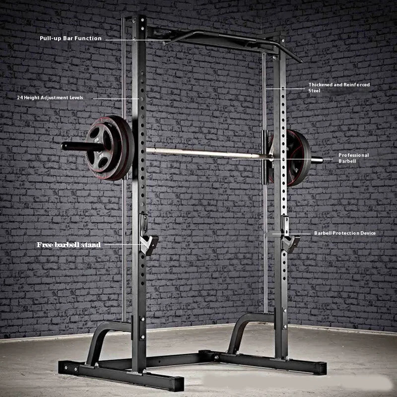 Fitness Equipment, Half Frame, Pull-Up ,Barbell, Squat Stand, Multifunctional
