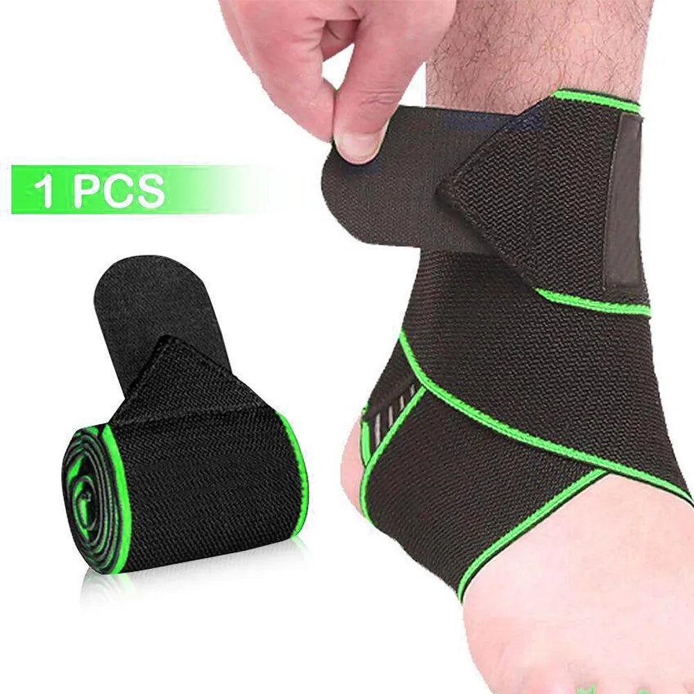 1Pc Ankle Brace, Support Wraps, Adjustable, Compression Antiskid Straps